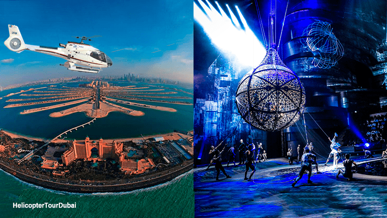 12 Mins Helicopter Tour & La Perle by Dragone